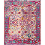 Safavieh Crystal 506 Rug, CRS506 - Light Blue / Fuchsia