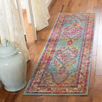 Safavieh Crystal 507 Rug, CRS507 - Light Blue / Orange