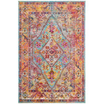 Safavieh Crystal 507 Rug, CRS507 - Light Blue / Orange