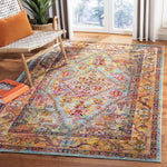 Safavieh Crystal 507 Rug, CRS507 - Light Blue / Orange