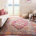 Safavieh Crystal 507 Rug, CRS507 - Light Blue / Fuchsia