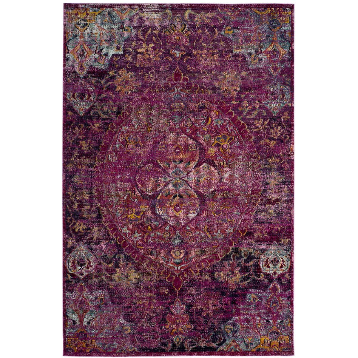 Safavieh Crystal 512 Rug, CRS512 - Fuchsia / Purple