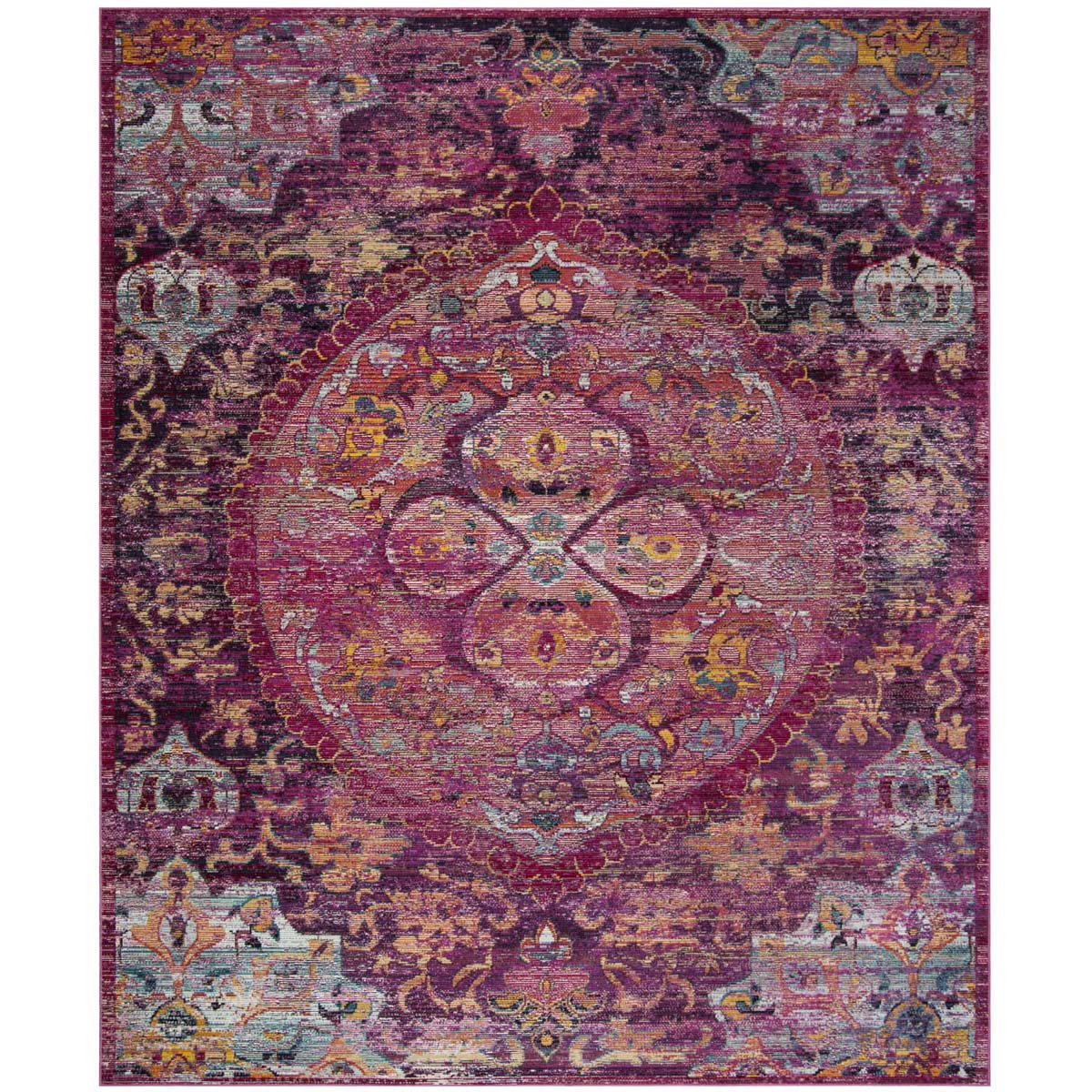 Safavieh Crystal 512 Rug, CRS512 - Fuchsia / Purple