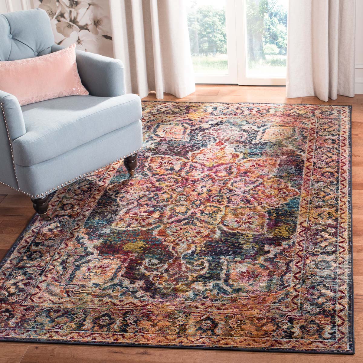 Safavieh Crystal 513 Rug, CRS513 - Navy / Light Blue