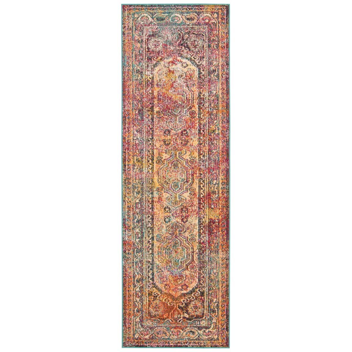 Safavieh Crystal 514 Rug, CRS514 - Teal / Rose