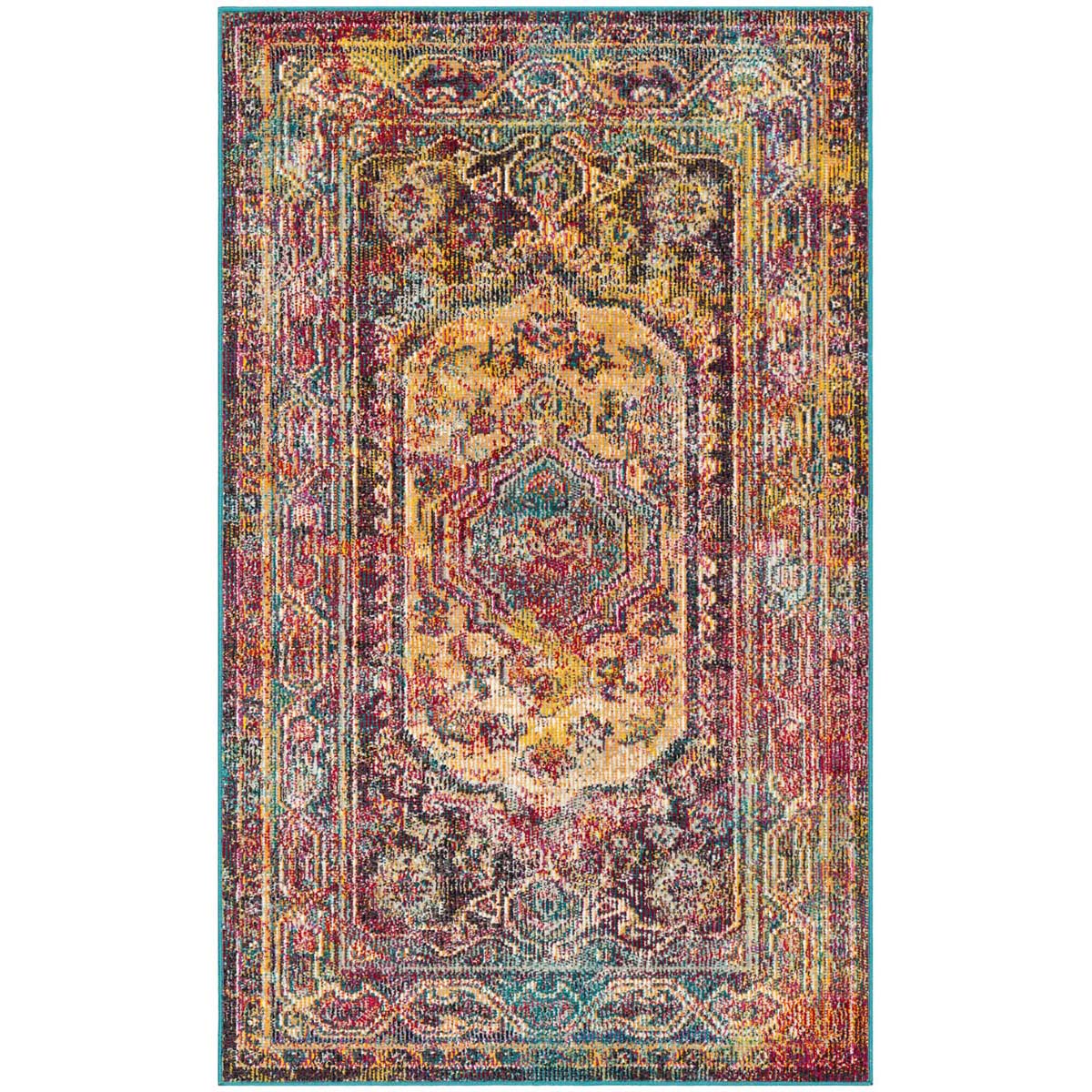 Safavieh Crystal 514 Rug, CRS514 - Teal / Rose