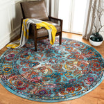 Safavieh Crystal 515 Rug, CRS515 - Light Blue / Orange