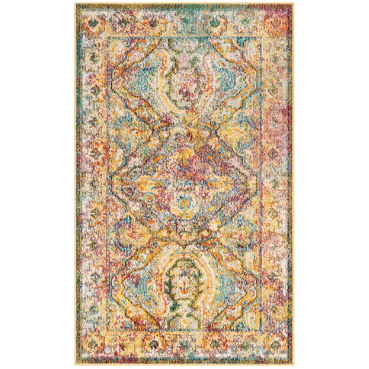 Safavieh Crystal 516 Rug, CRS516 - Light Blue / Orange