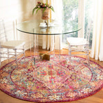 Safavieh Crystal 516 Rug, CRS516 - Fuchsia / Light Blue