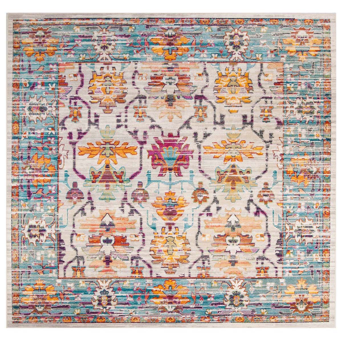 Safavieh Crystal 518 Rug, CRS518 - Cream / Teal