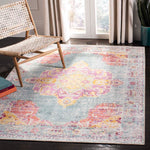 Safavieh Crystal 520 Rug, CRS520 - Turquoise / Rust