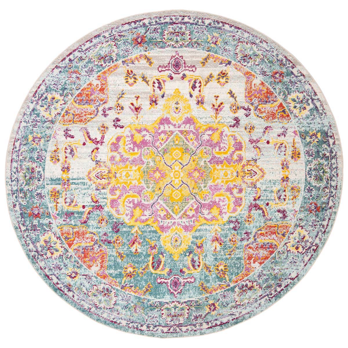 Safavieh Crystal 520 Rug, CRS520 - Turquoise / Rust