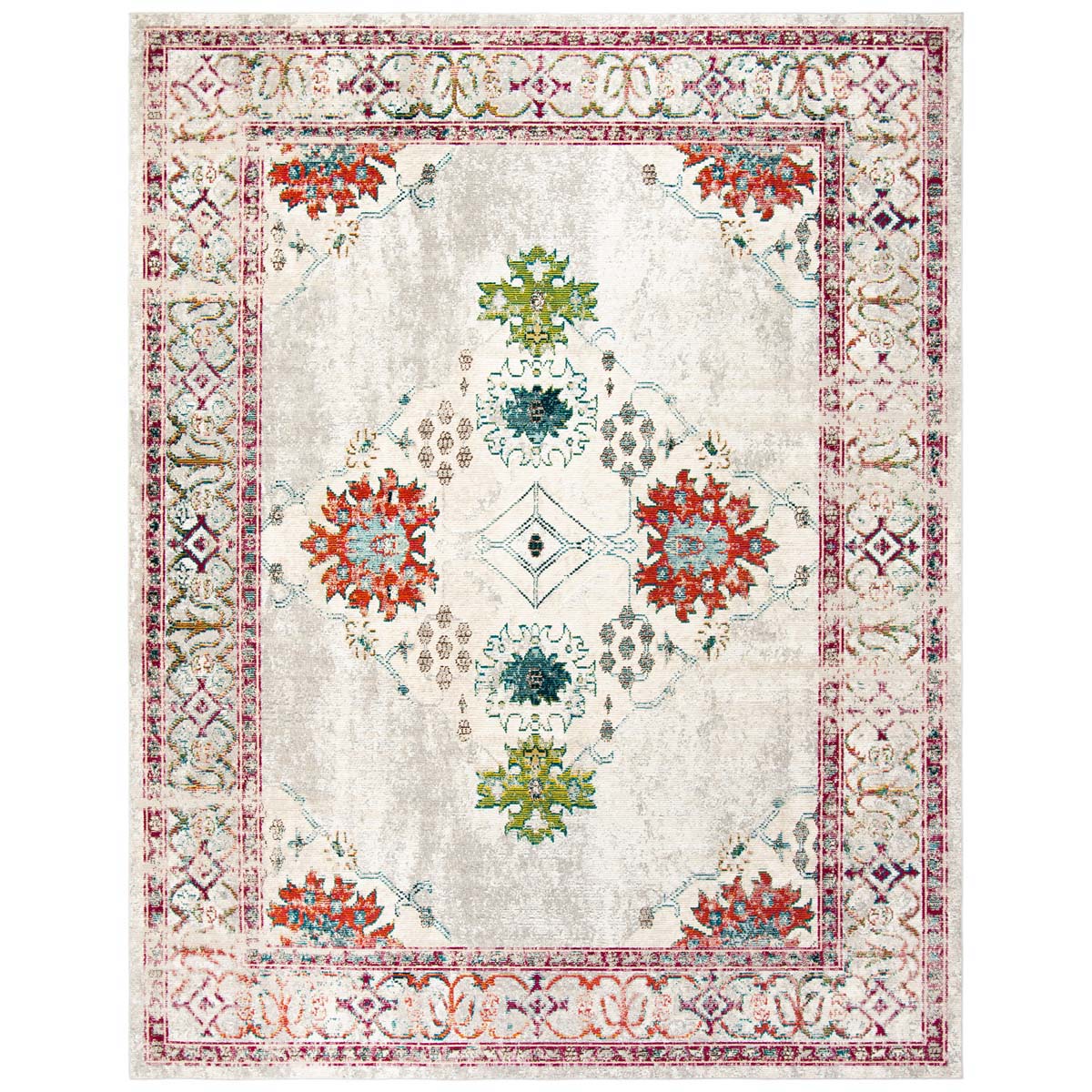 Safavieh Crystal 522 Rug, CRS522 - Cream / Grey