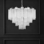 Safavieh Couture Breanna Glass Chandelier - Chrome / Clear