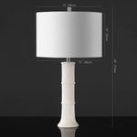 Safavieh Couture Dempsey Alabaster Table Lamp - Nickel / White