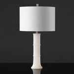 Safavieh Couture Dempsey Alabaster Table Lamp - Nickel / White