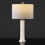 Safavieh Couture Dempsey Alabaster Table Lamp - Nickel / White