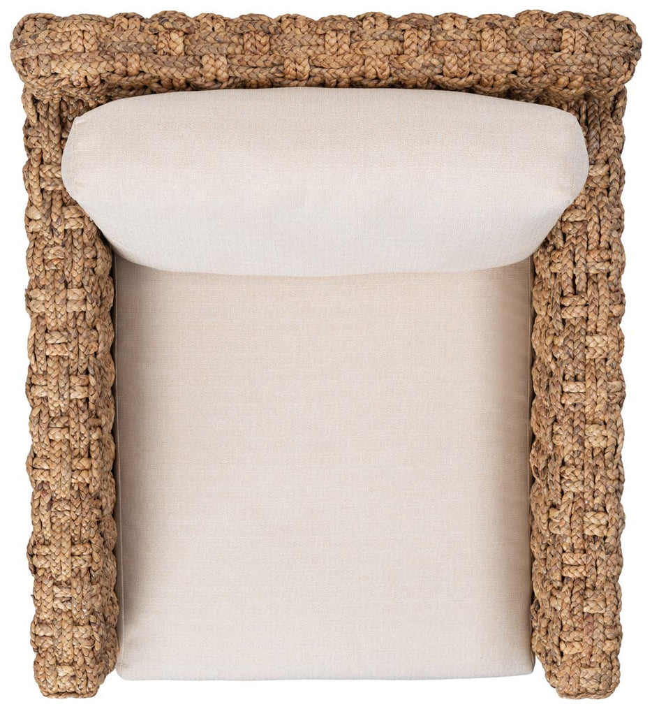 Safavieh Couture Gregory Water Hyacinth Accent Chair - Natural / Beige