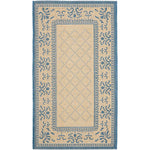 Safavieh Courtyard 901 Rug, CY0901 - NATURAL / BLUE