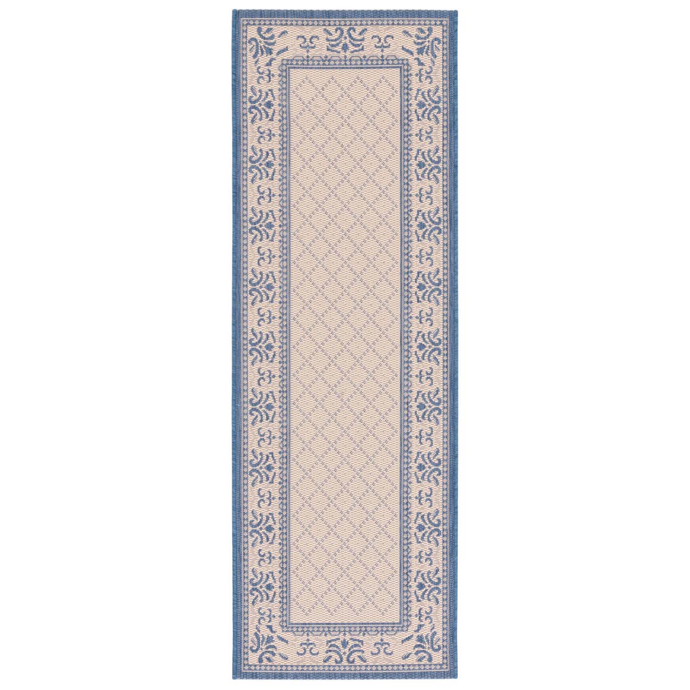 Safavieh Courtyard 901 Rug, CY0901 - NATURAL / BLUE