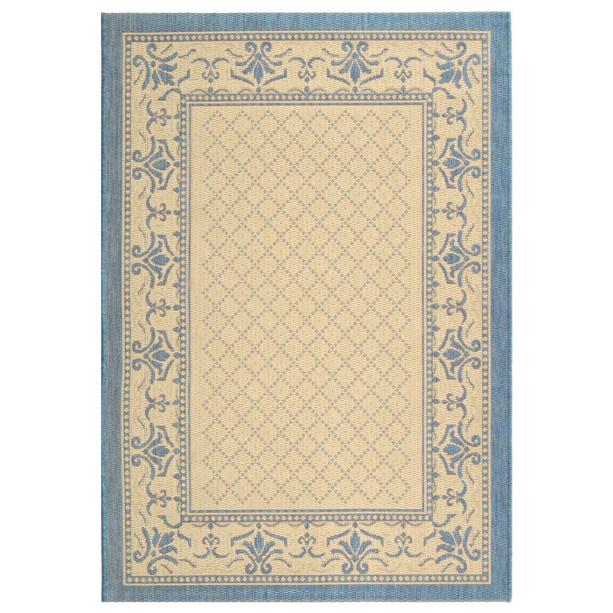 Safavieh Courtyard 901 Rug, CY0901 - NATURAL / BLUE