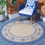 Safavieh Courtyard 901 Rug, CY0901 - NATURAL / BLUE