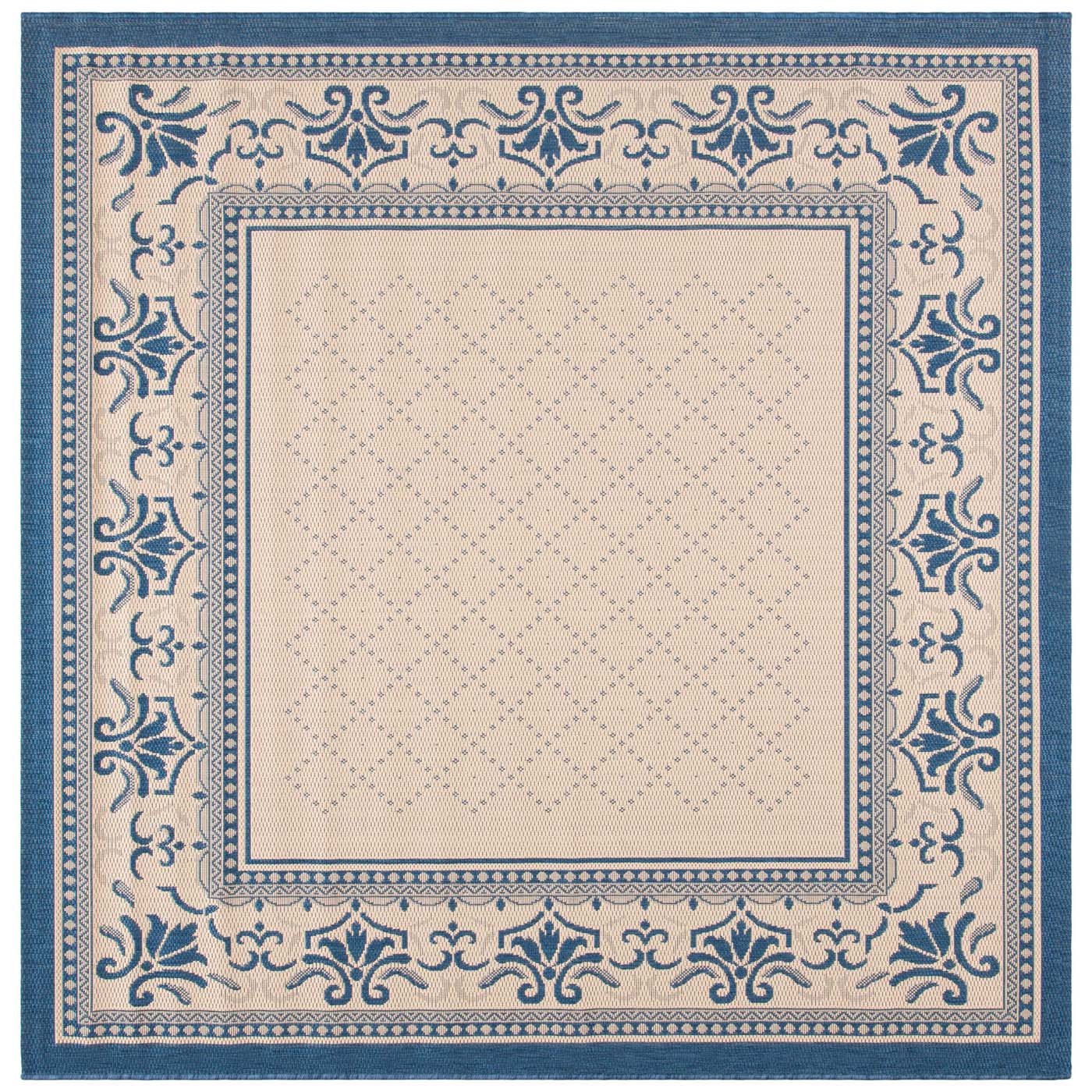 Safavieh Courtyard 901 Rug, CY0901 - NATURAL / BLUE