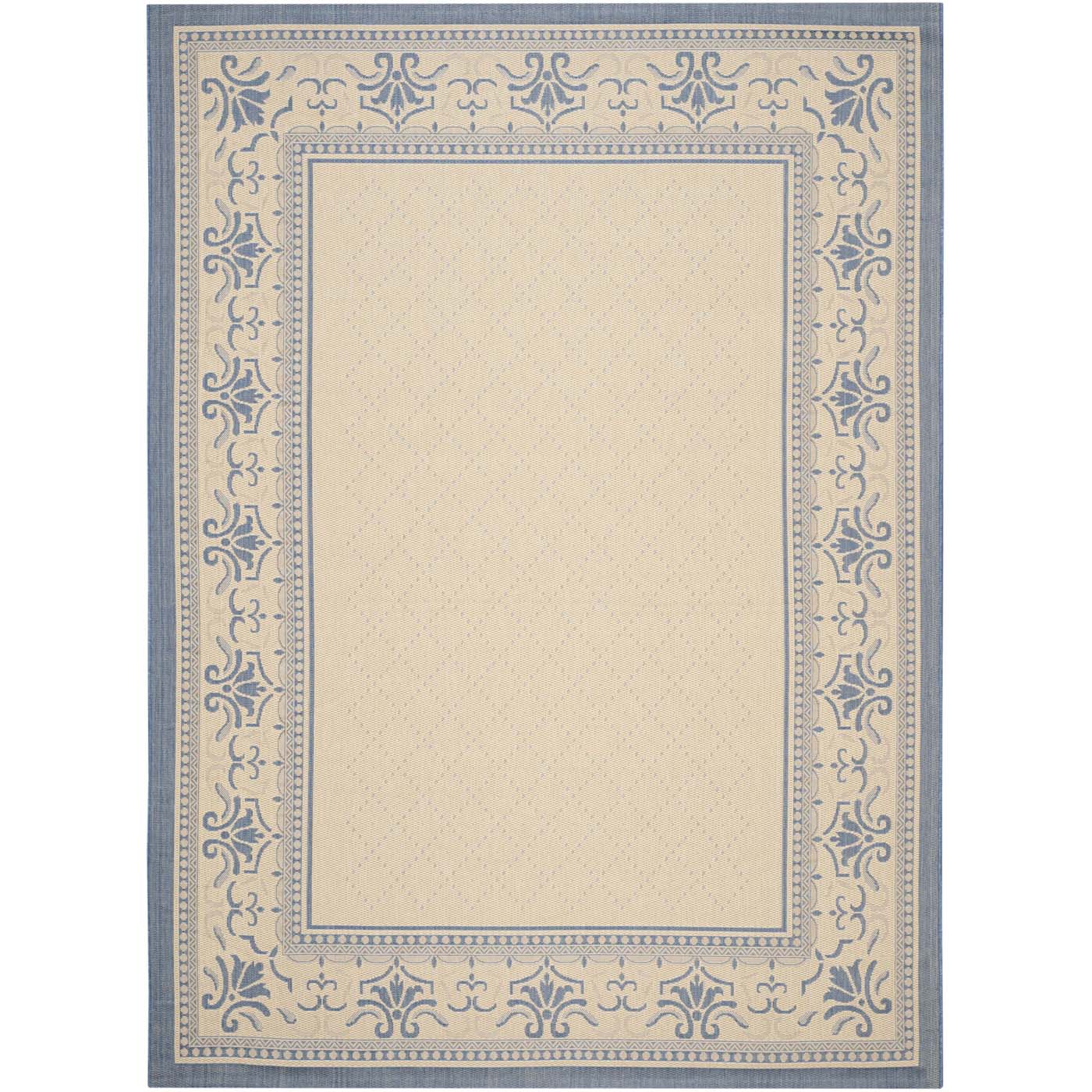 Safavieh Courtyard 901 Rug, CY0901 - NATURAL / BLUE