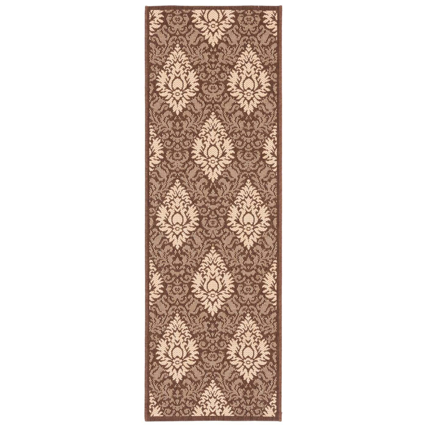 Safavieh Courtyard 714 Rug, CY2714 - CHOCOLATE / NATURAL