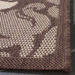 Safavieh Courtyard 714 Rug, CY2714 - CHOCOLATE / NATURAL