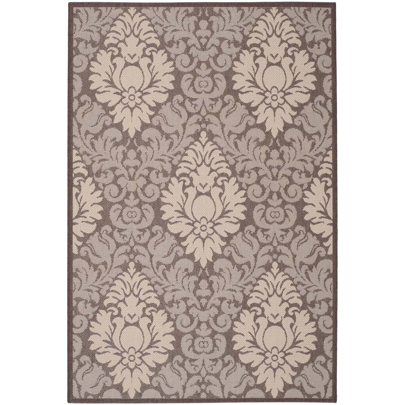 Safavieh Courtyard 714 Rug, CY2714 - CHOCOLATE / NATURAL