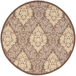 Safavieh Courtyard 714 Rug, CY2714 - CHOCOLATE / NATURAL