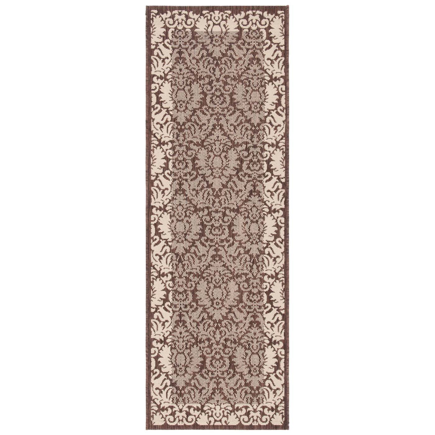 Safavieh Courtyard 727 Rug, CY2727 - CHOCOLATE / NATURAL