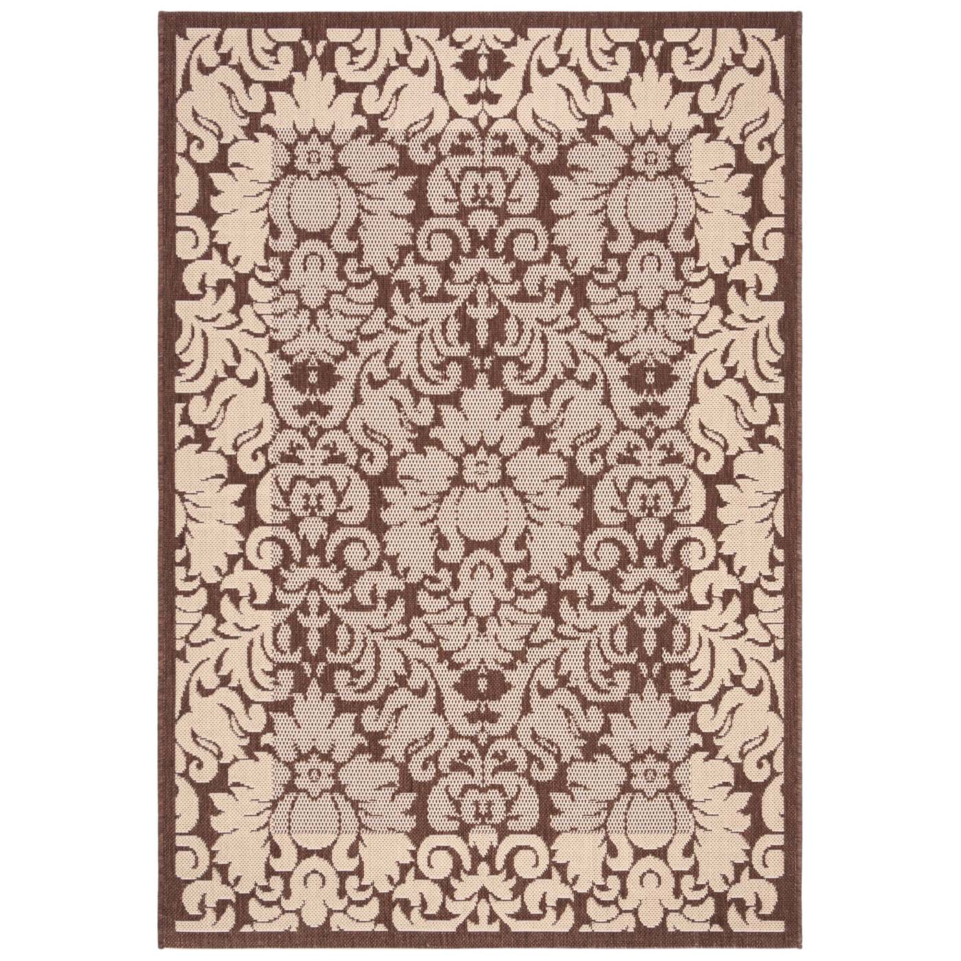 Safavieh Courtyard 727 Rug, CY2727 - CHOCOLATE / NATURAL