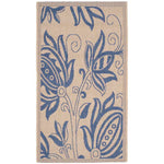 Safavieh Courtyard 2961 Blue Rug, CY2961 - Natural / Blue