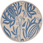 Safavieh Courtyard 2961 Blue Rug, CY2961 - Natural / Blue