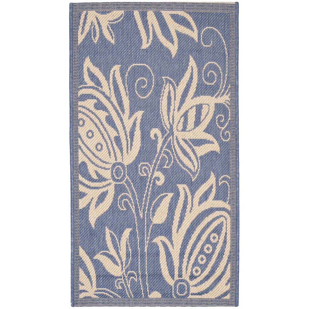 Safavieh Courtyard 2961 Blue Rug, CY2961 - Blue / Natural