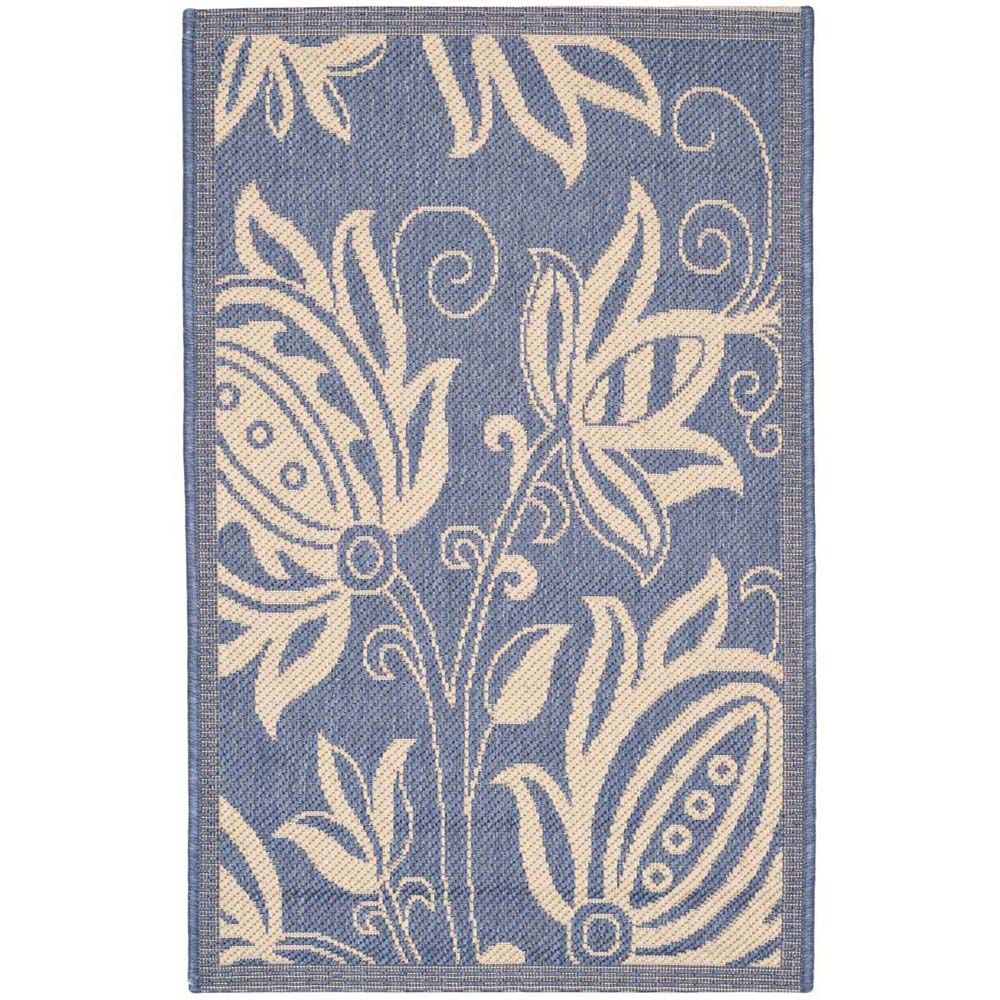 Safavieh Courtyard 2961 Blue Rug, CY2961 - Blue / Natural