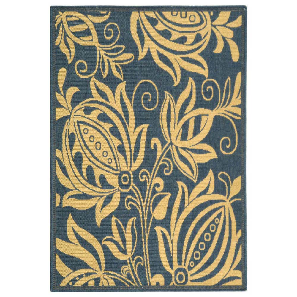 Safavieh Courtyard 2961 Blue Rug, CY2961 - Blue / Natural