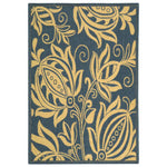 Safavieh Courtyard 2961 Blue Rug, CY2961 - Blue / Natural