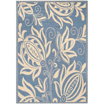 Safavieh Courtyard 2961 Blue Rug, CY2961 - Blue / Natural