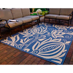 Safavieh Courtyard 2961 Blue Rug, CY2961 - Blue / Natural