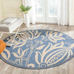 Safavieh Courtyard 2961 Blue Rug, CY2961 - Blue / Natural