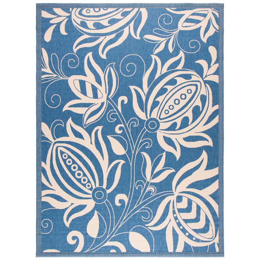 Safavieh Courtyard 2961 Blue Rug, CY2961 - Blue / Natural