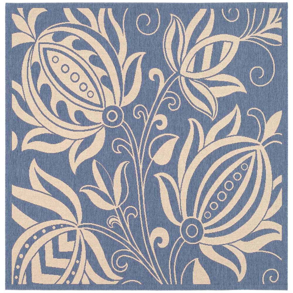 Safavieh Courtyard 2961 Blue Rug, CY2961 - Blue / Natural