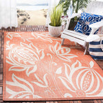 Safavieh Courtyard 2961 Terra Rug, CY2961 - Terracotta / Natural