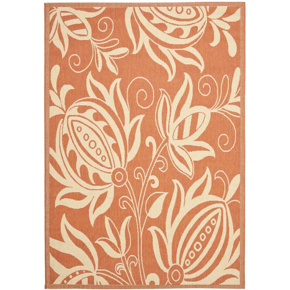 Safavieh Courtyard 2961 Terra Rug, CY2961 - Terracotta / Natural