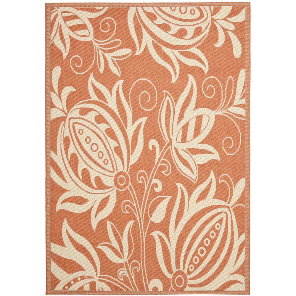 Safavieh Courtyard 2961 Terra Rug, CY2961 - Terracotta / Natural