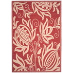 Safavieh Courtyard 104 Rug, CY6104 - Red / Natural