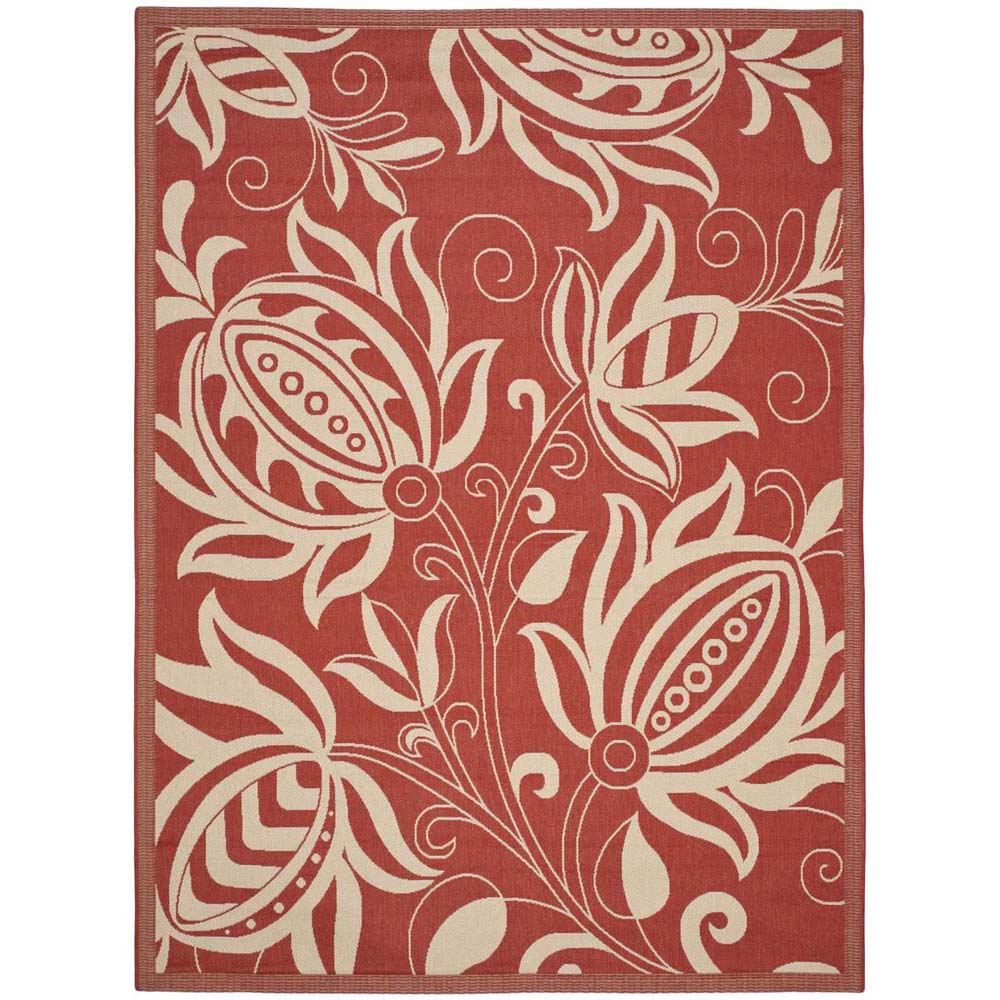 Safavieh Courtyard 104 Rug, CY6104 - Red / Natural